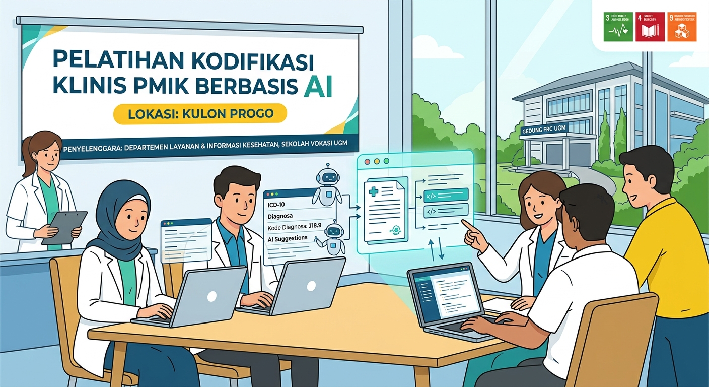 SV UGM Latih Tenaga PMIK Kulon Progo Kuasai Kodifikasi Klinis Berbasis Kecerdasan Buatan